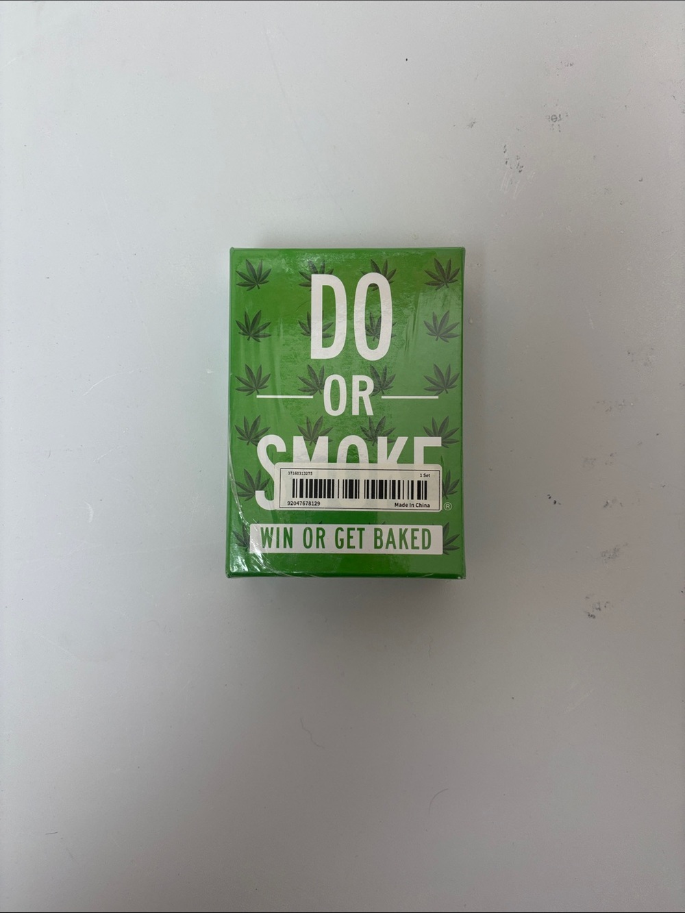 Do or Smoke Card Game - Bright Green Packaging